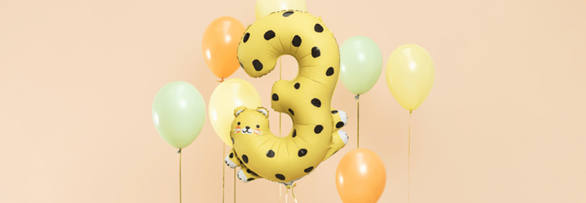 Cijfer ballonnen volgens de laatste trend - Partywinkel