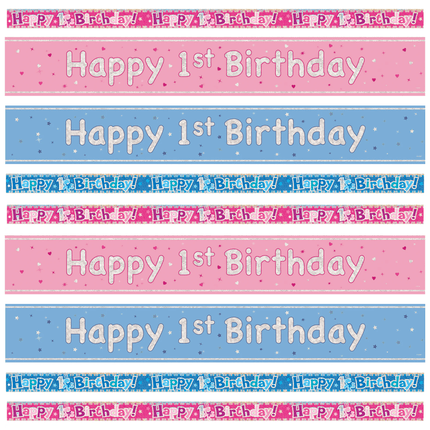 1 Jaar Banners - Partywinkel