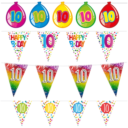 10 Jaar Slingers - Partywinkel