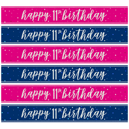 11 Jaar Banners - Partywinkel