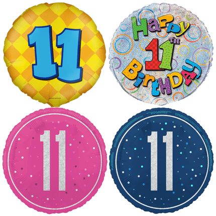 11 Jaar Folie Ballonnen - Partywinkel
