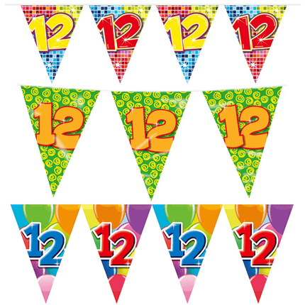 12 Jaar Slingers - Partywinkel