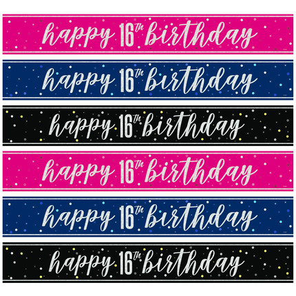 16 Jaar Banners - Partywinkel