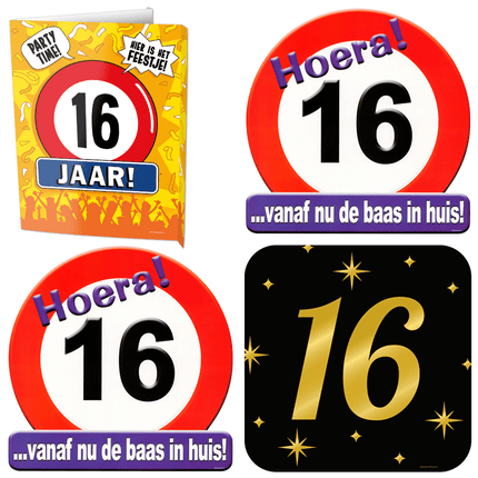 16 Jaar Deurborden - Partywinkel