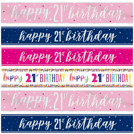 21 Jaar Banners - Partywinkel