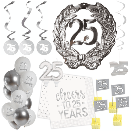 25 Jaar Getrouwd Versiering - Partywinkel