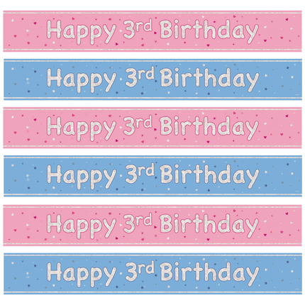 3 Jaar Banners - Partywinkel
