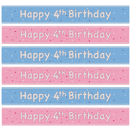 4 Jaar Banners - Partywinkel