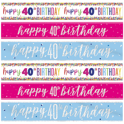 40 Jaar Banners - Partywinkel