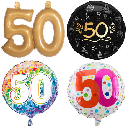 50 Jaar Folie Ballonnen - Partywinkel