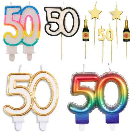 50 Jaar Kaarsen - Partywinkel