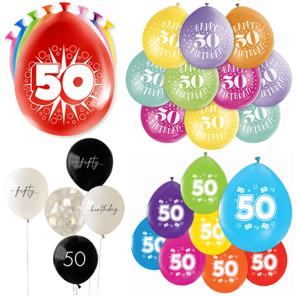 50 Jaar Latex Ballonnen - Partywinkel