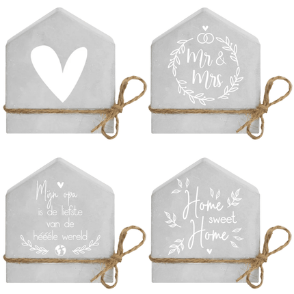 Tekstbord Huis - Partywinkel