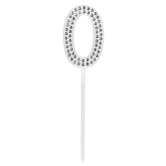 0 Jaar Taarttopper Diamant 10,5cm van Boland koop je bij Partywinkel