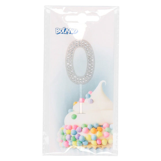 0 Jaar Taarttopper Diamant 10,5cm van Boland koop je bij Partywinkel