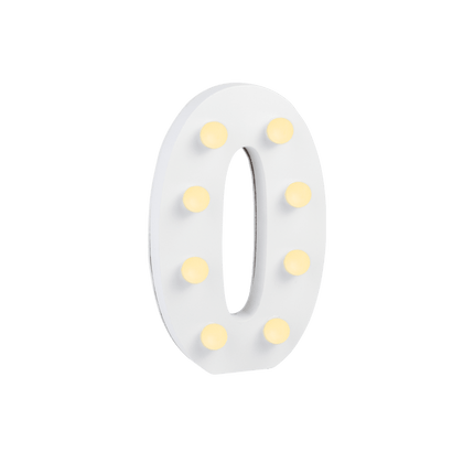 0 Licht Cijfer van Paper Dreams koop je bij Partywinkel