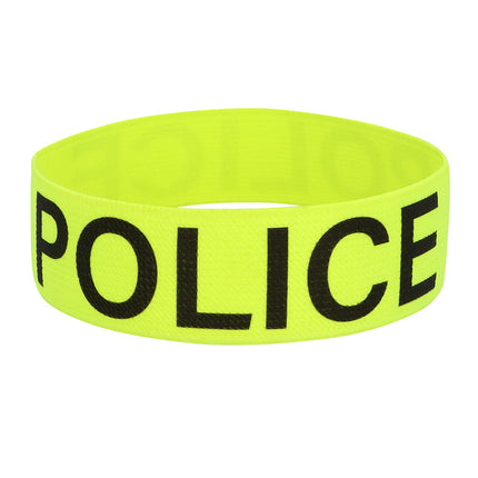 Police Bracelet, Yellow and Black, UV