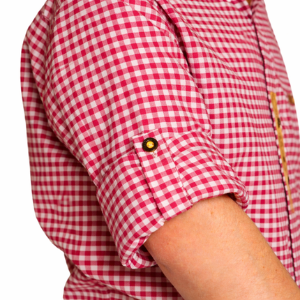 Checkered Blouse, Red and White, Alpenkraft