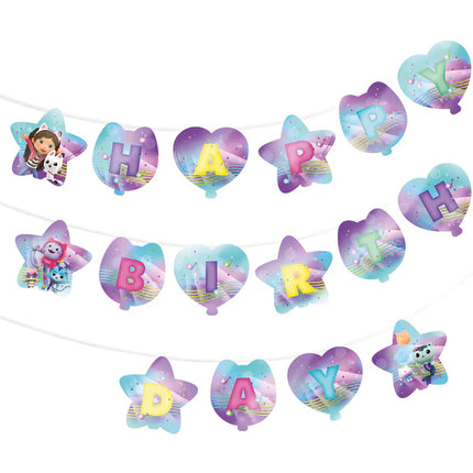 Gabby's Dollhouse "Happy Birthday" Garland, 5 m
