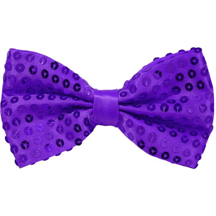 Purple Bow with Glitter