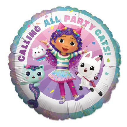 Gabby's Dollhouse Helium Balloon, Empty, 45 cm