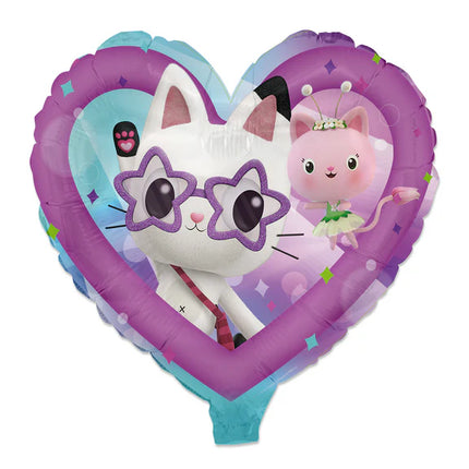 Gabby's Dollhouse Helium Balloon, Heart-Shaped, Empty, 45 cm