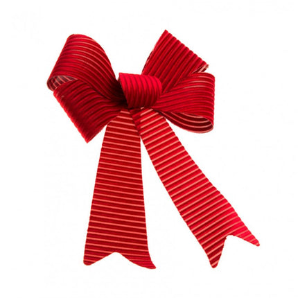 Red Bow Striped 51cm