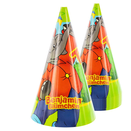 Benjamin Blümchen Party Hats, 10-Pack