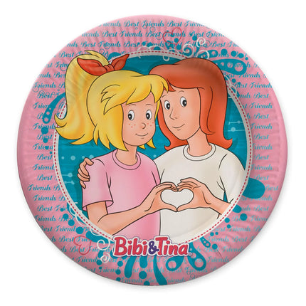 Bibi and Tina Plates, 23 cm, 8-pack