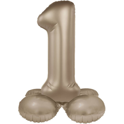 1 Jaar Cijfer Ballon Goud 72cm van Folat koop je bij Partywinkel