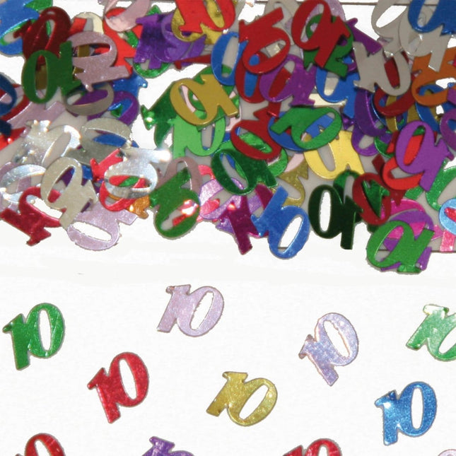 10 Jaar Tafeldecoratie / Sierconfetti van Folat koop je bij Partywinkel