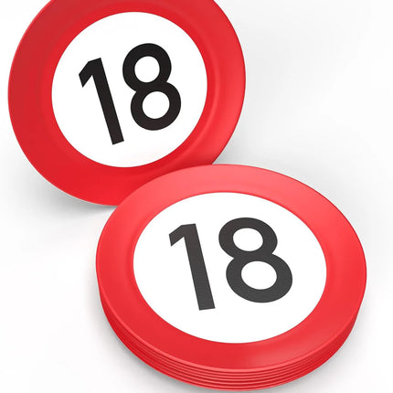 18 Years Traffic Signs 23 cm 8 pcs