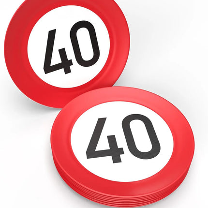 40 Years of Signs Traffic Sign 23 cm, 8-pack