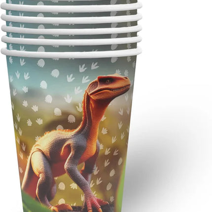 Dinosaur Cups, 250 ml, 8-Pack