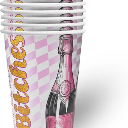 Bachelorette Party Cups, Pink, 250 ml, 8-pack