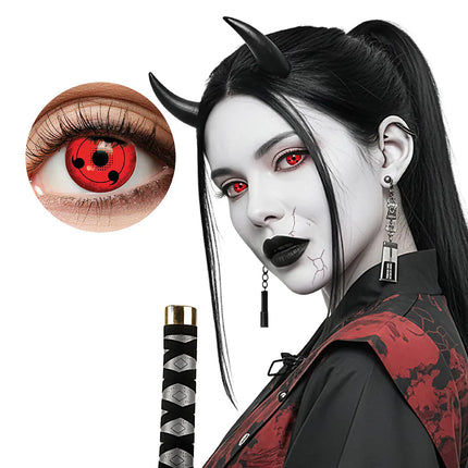 Pair of 3-month contact lenses: Cursed Demon