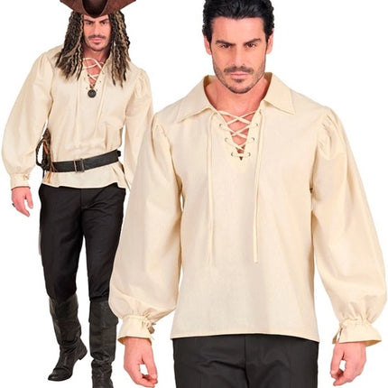 BEIGE HISTORIC-STYLE SHIRT