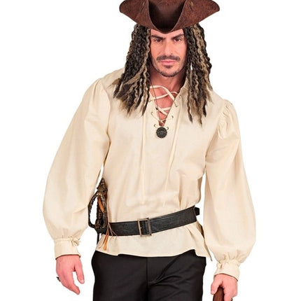 BEIGE HISTORIC-STYLE SHIRT
