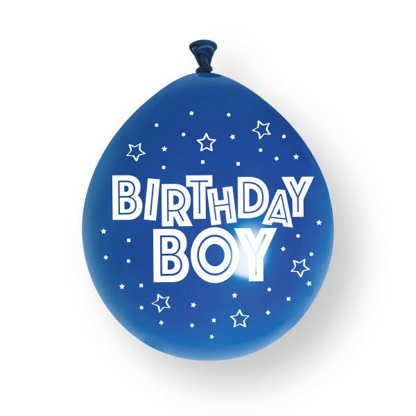 10ct Verjaardagsjongen 9" Latexballonnen van Unique koop je bij Partywinkel