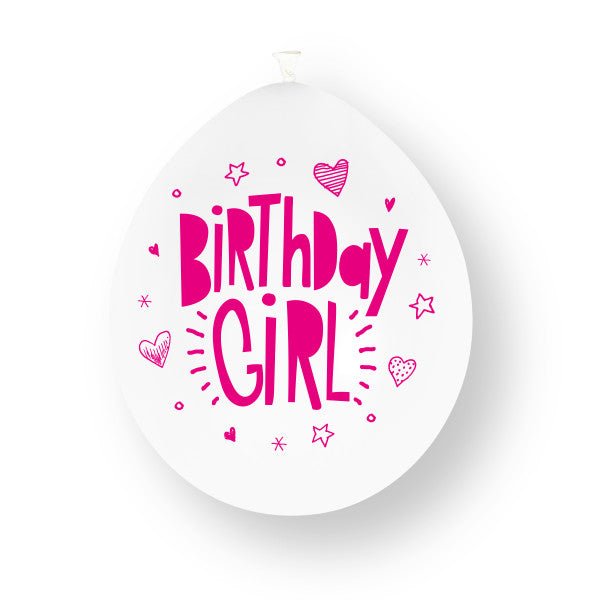 10st Birthday Girl 23cm Latex Ballonnen van Unique koop je bij Partywinkel