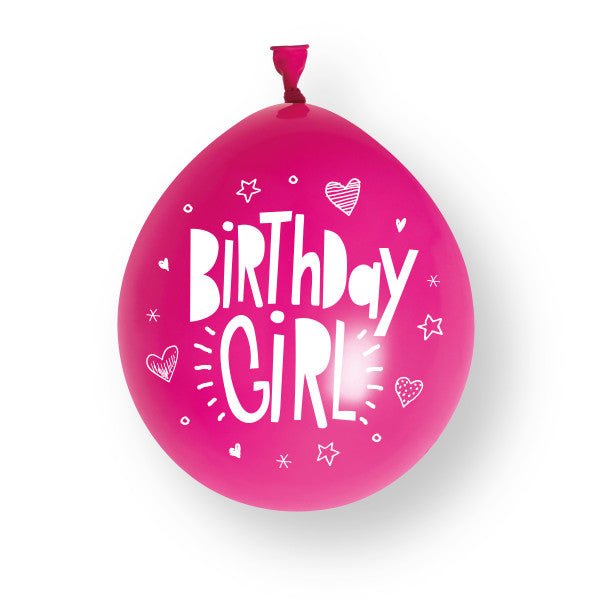 10st Birthday Girl 23cm Latex Ballonnen van Unique koop je bij Partywinkel