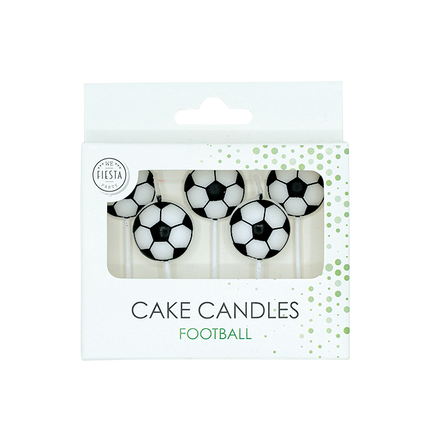 Soccer Candles, 4 cm, 5-pack