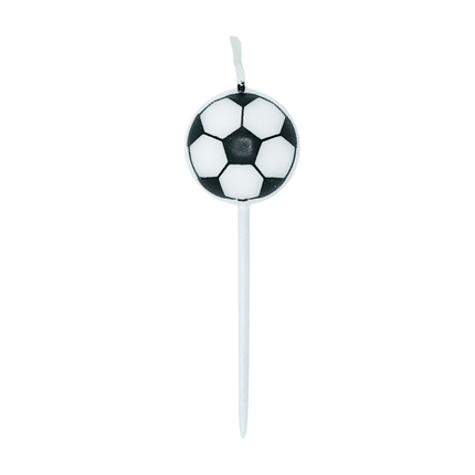 Soccer Candles, 4 cm, 5-pack