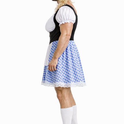 Blue Men's Oktoberfest Dirndl Dress