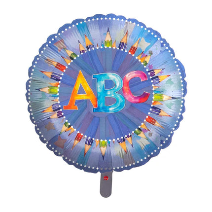 Back to School Helium Balloon ABC (Empty) 45 cm
