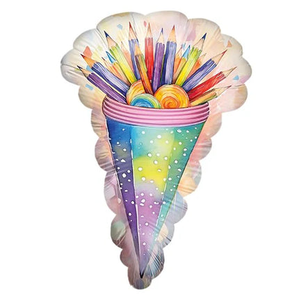 Back to School Helium Balloon Pencils (Empty), 70 cm