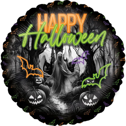 Halloween Helium Balloon, Neon, Empty, 45 cm