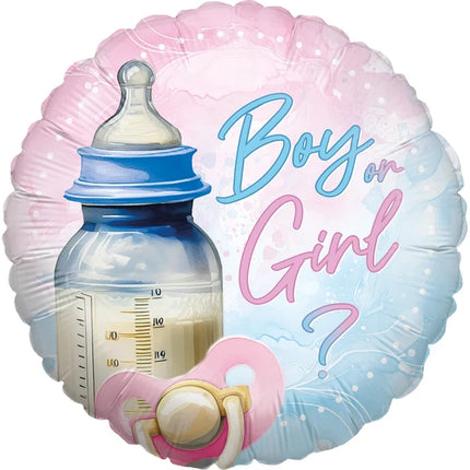 Baby Shower Helium Balloon (Boy or Girl) - Empty, 45 cm