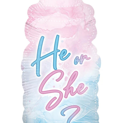 Gender Reveal Helium Balloon Bottle, Empty, 78 cm