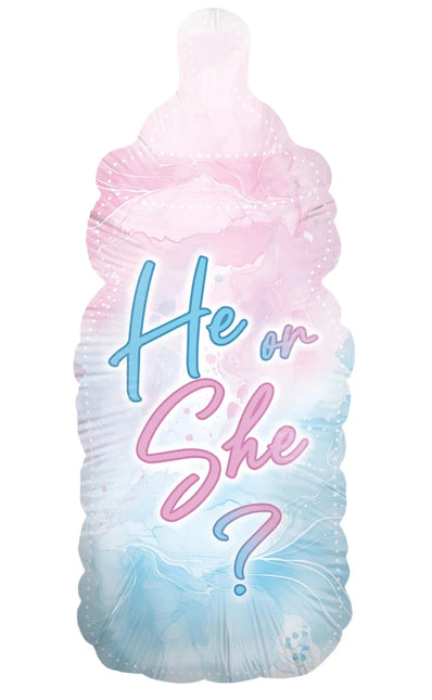 Gender Reveal Helium Balloon Bottle, Empty, 78 cm